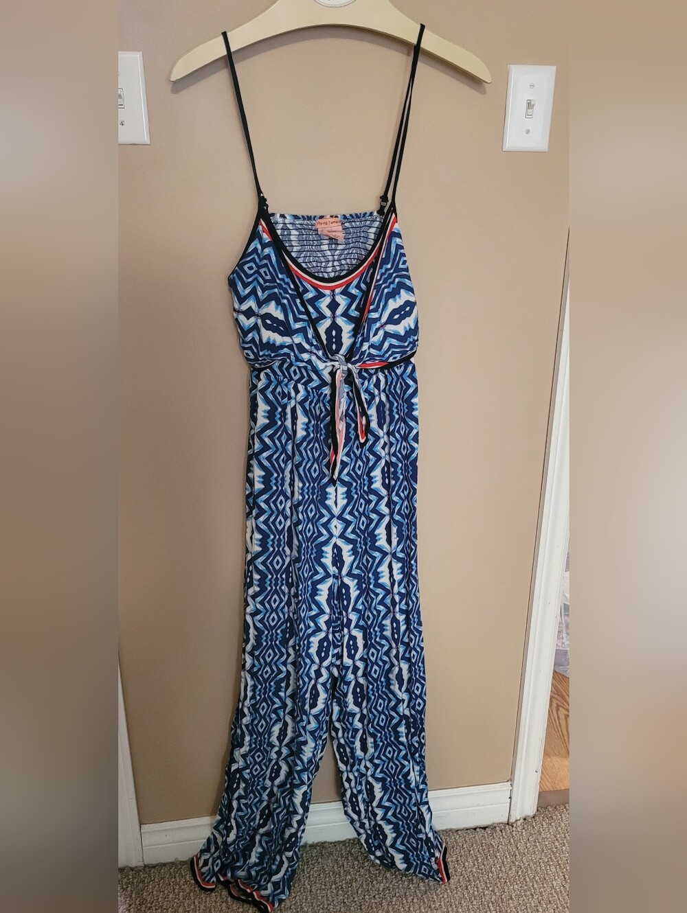 💛2 for $20💛 Bundle and save Flying Tomato Blue Geometric Jumpsuit
